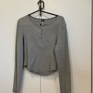 BDG Long Sleeve Henley Top
